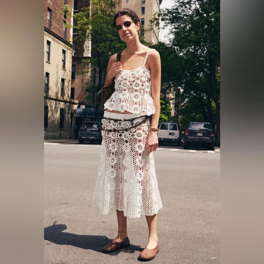 ZARA DOUBLE CORD BELT WITH RESIN PIECES
